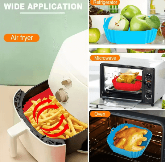 Silicone Air Fryer Pot for Easy Nonstick Cooking