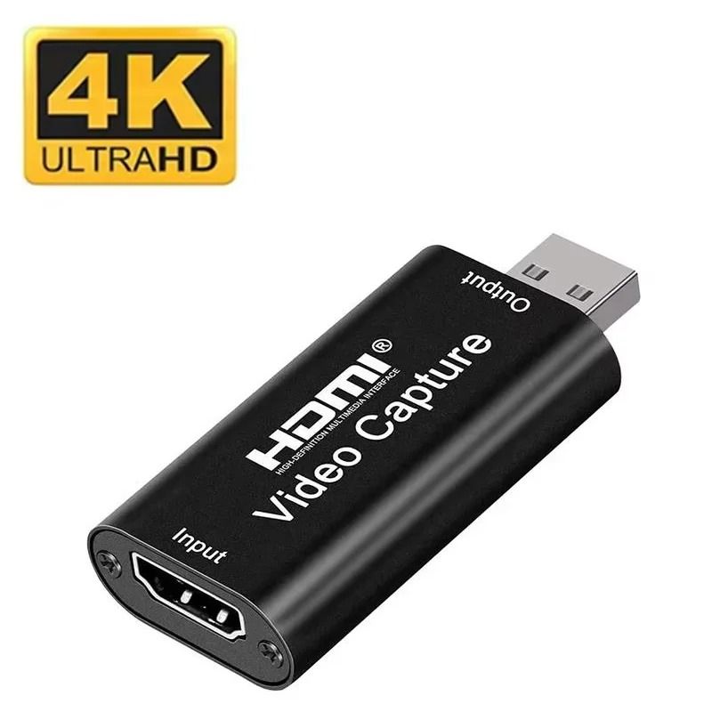 USB 3.0 to HDMI 4K Video Capture Card – High-Definition Record Box for PS4, Camcorders, & Live Streaming