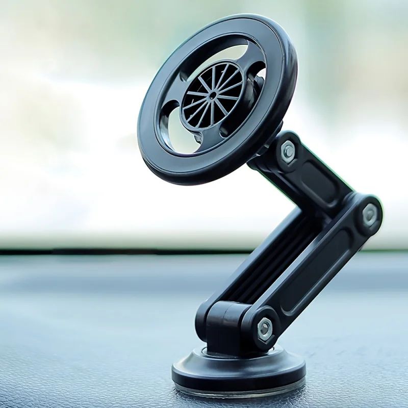 Foldable Car Phone Holder with Strong Suction Cup – Universal Hands-Free Dashboard Mount