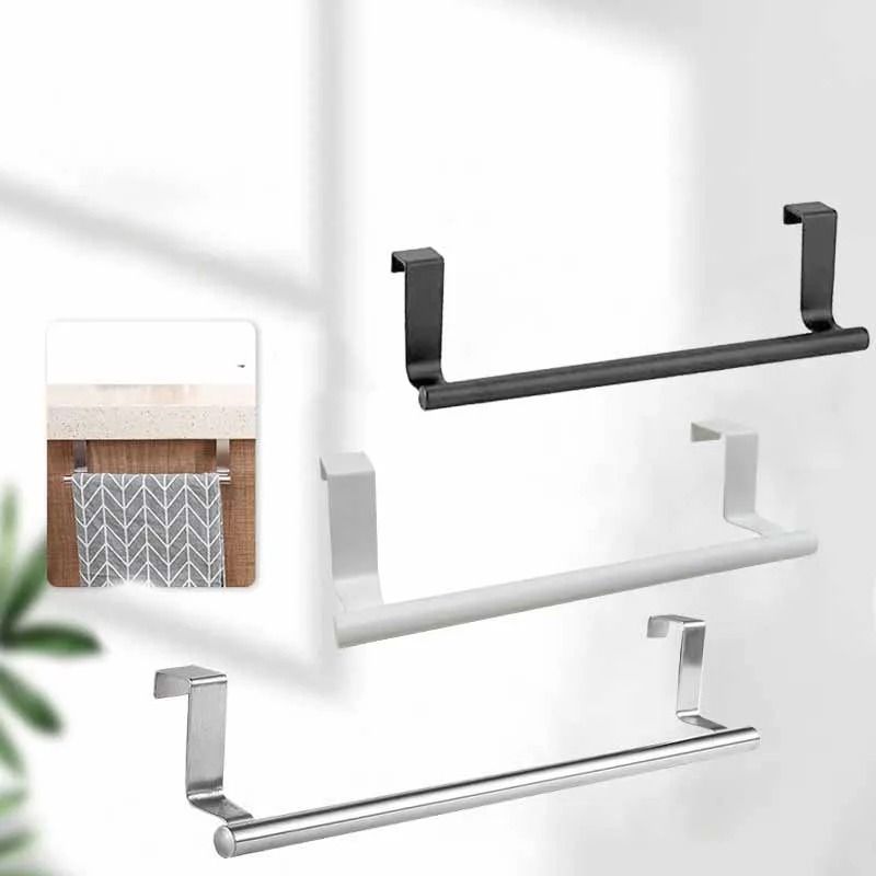 Stainless Steel Over Door Cabinet Towel Bar