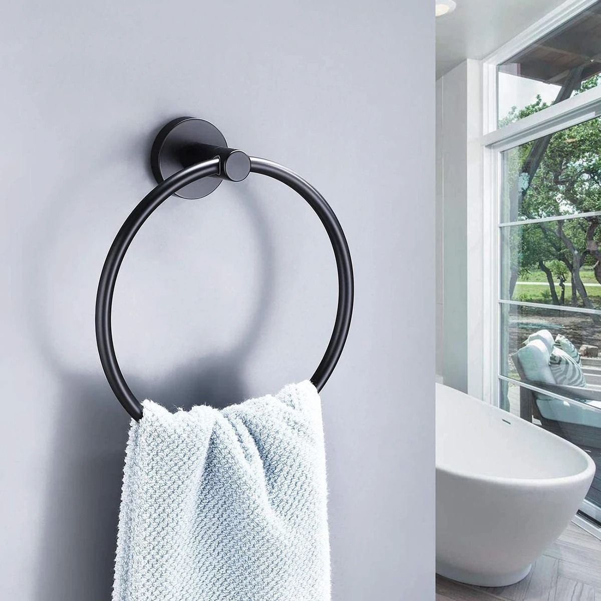 Stainless Steel Towel Ring – SUS304 Round Hand Towel Holder