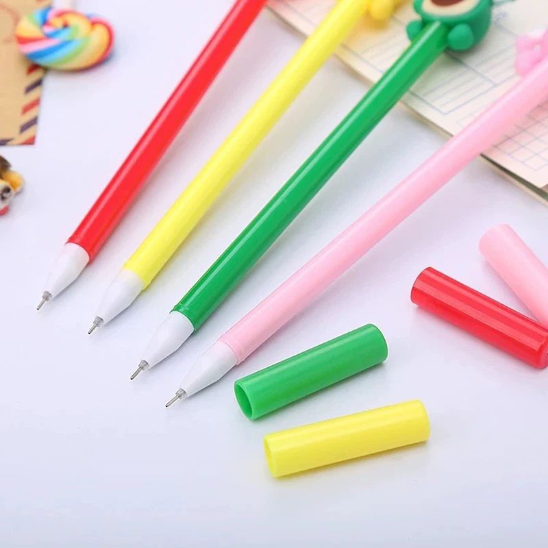 4-Pack Cartoon Fruit Gel Pens for Kids