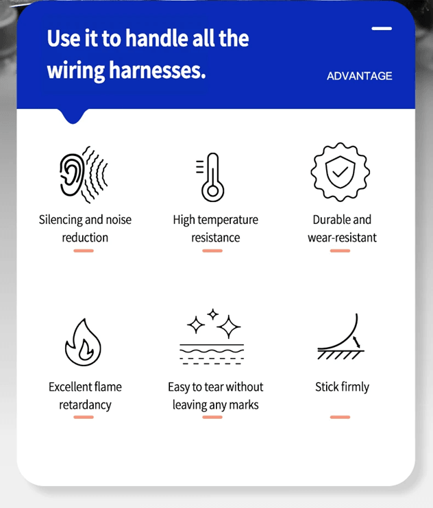 Automotive Cloth Wire Harness Tape Heat Resistant Waterproof Insulating Tape