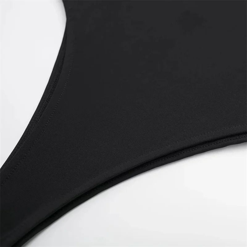 Womens Backless Bodysuit Sexy Slim Fit One Piece Bodysuit Top