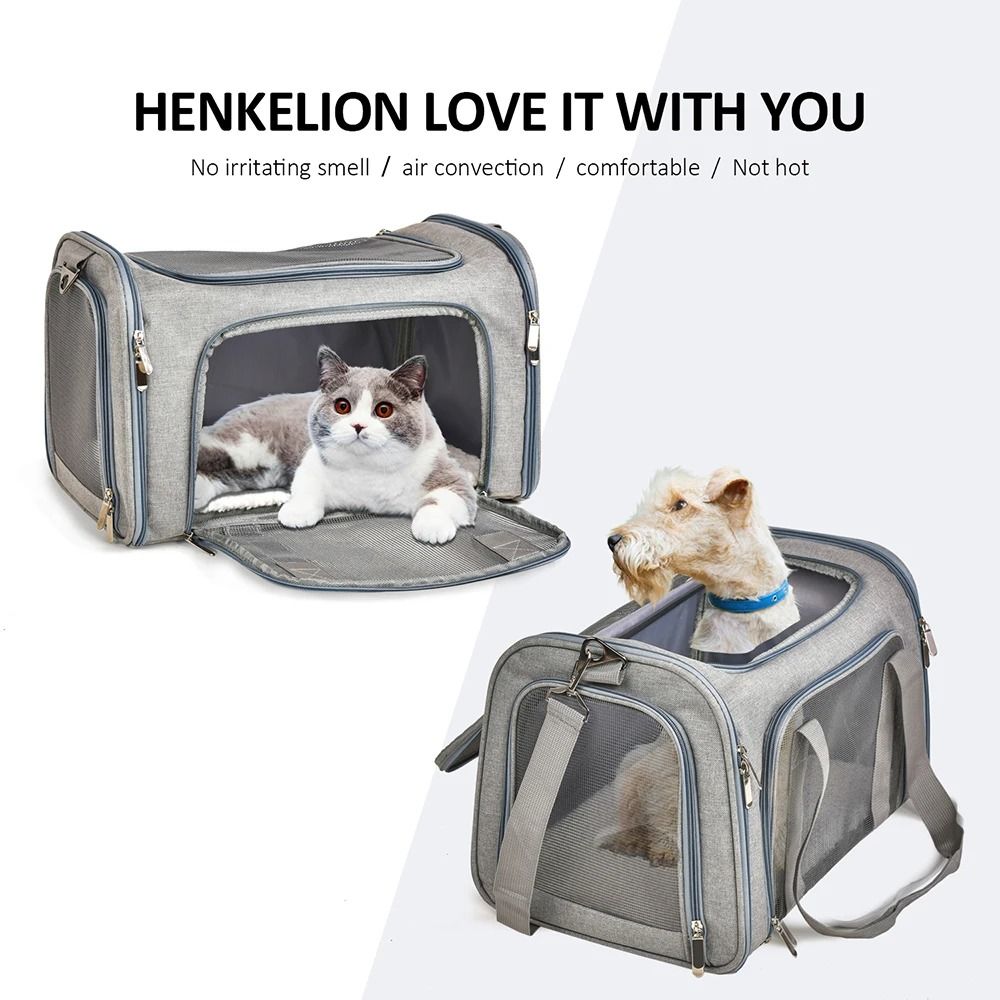 Dog Carrier Bag Soft Side Travel Backpack