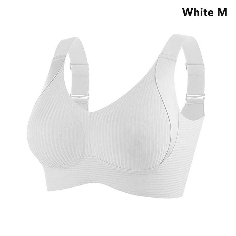 FlexSupport Seamless Wire Free Plus Size Bra with Removable Pads