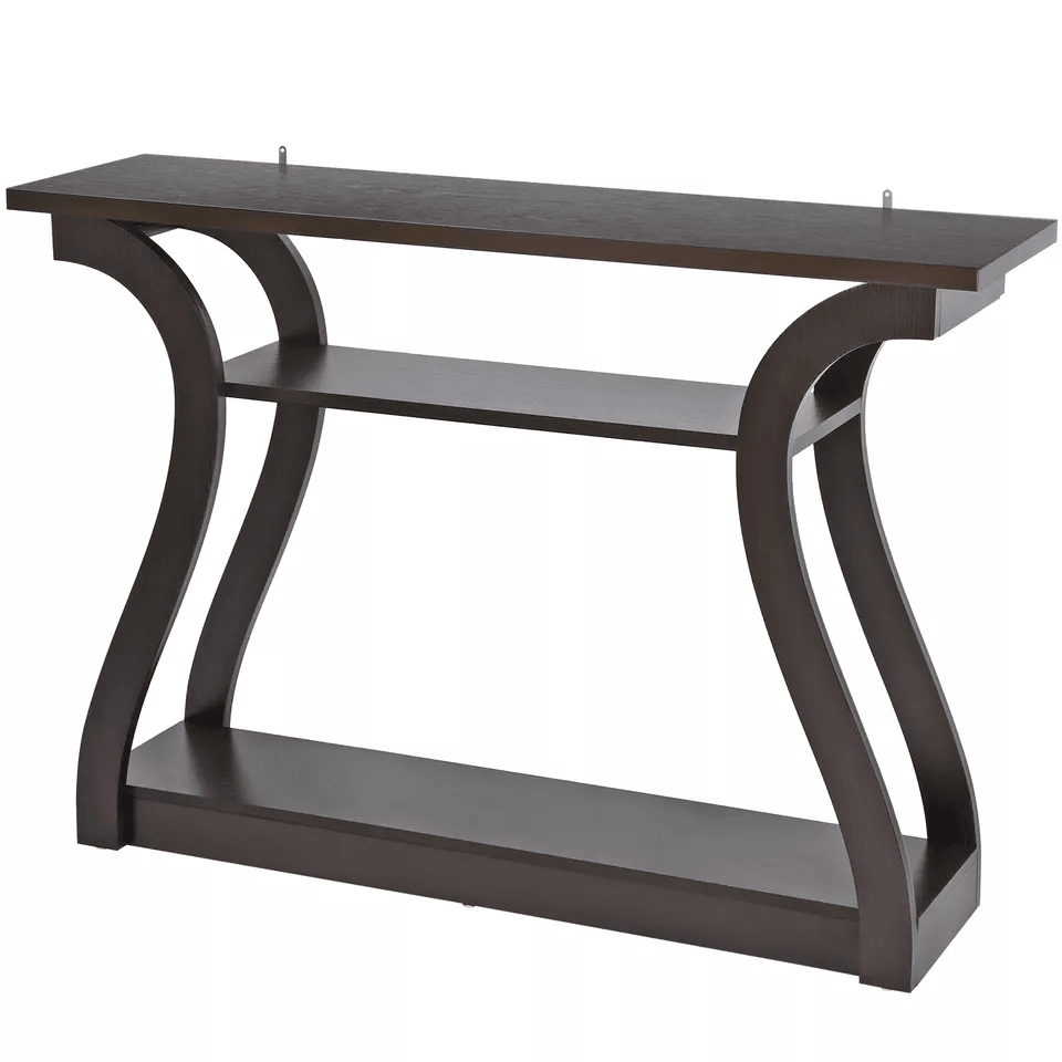Console Table Modern Accent Side Stand, Stylish Sofa Entryway Hall Display Storage