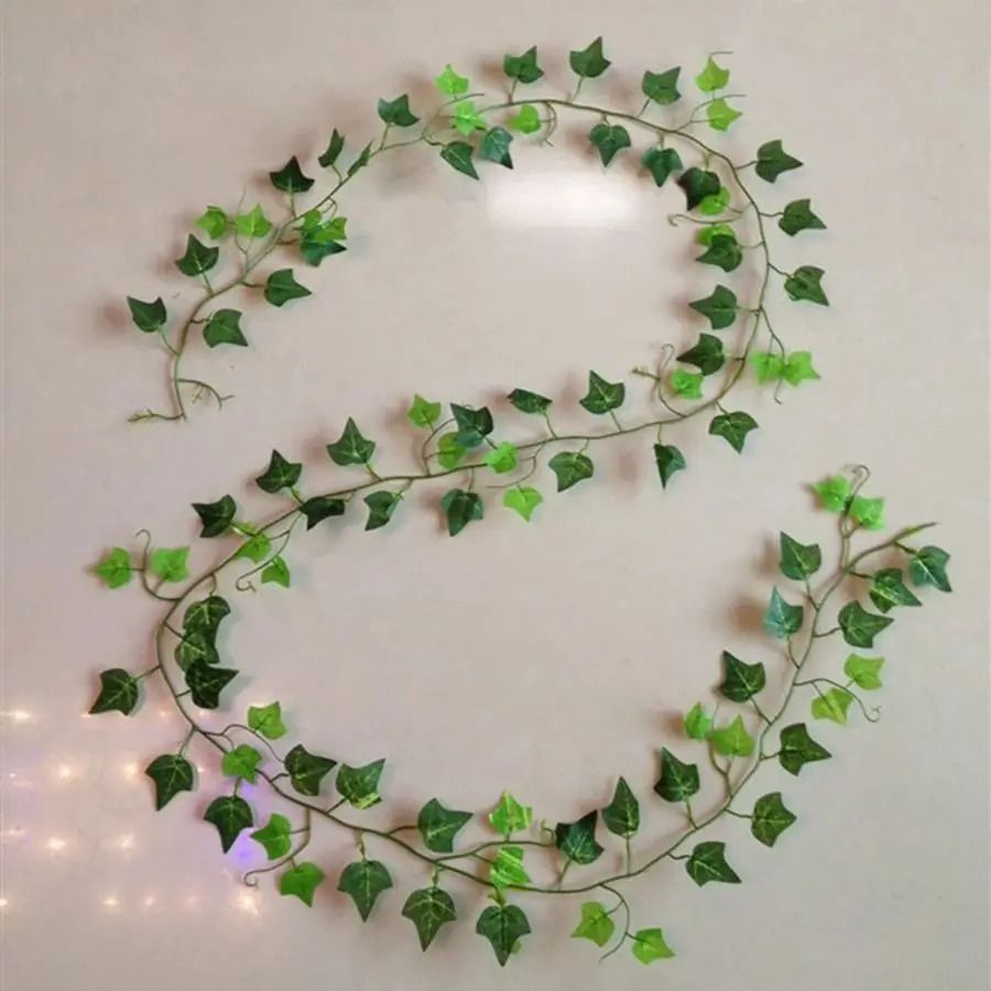 Extra-Long 6.8ft Artificial Silk Christmas Garland & Vine