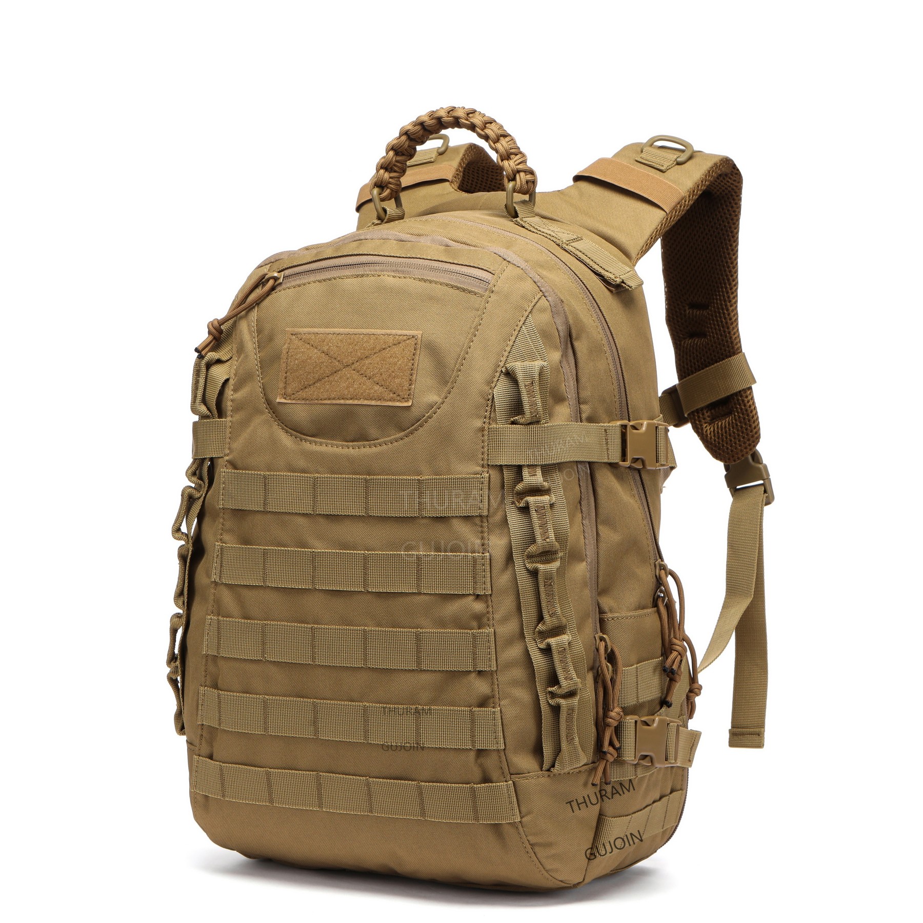 Large Capacity Waterproof Tactical Backpack with MOLLE System, Outdoor Hiking Camping Bug Out Rucksack, Durable Travel