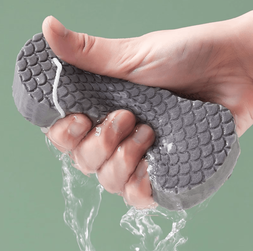 Soft Sponge Body Scrubber – Gentle Exfoliating Bath & Shower Scrub Sponge