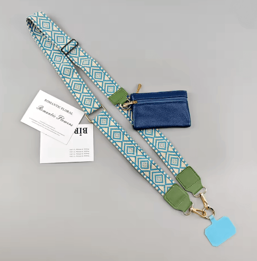 Crossbody Phone Lanyard Wallet Strap Adjustable Phone Strap With Coin Pouch