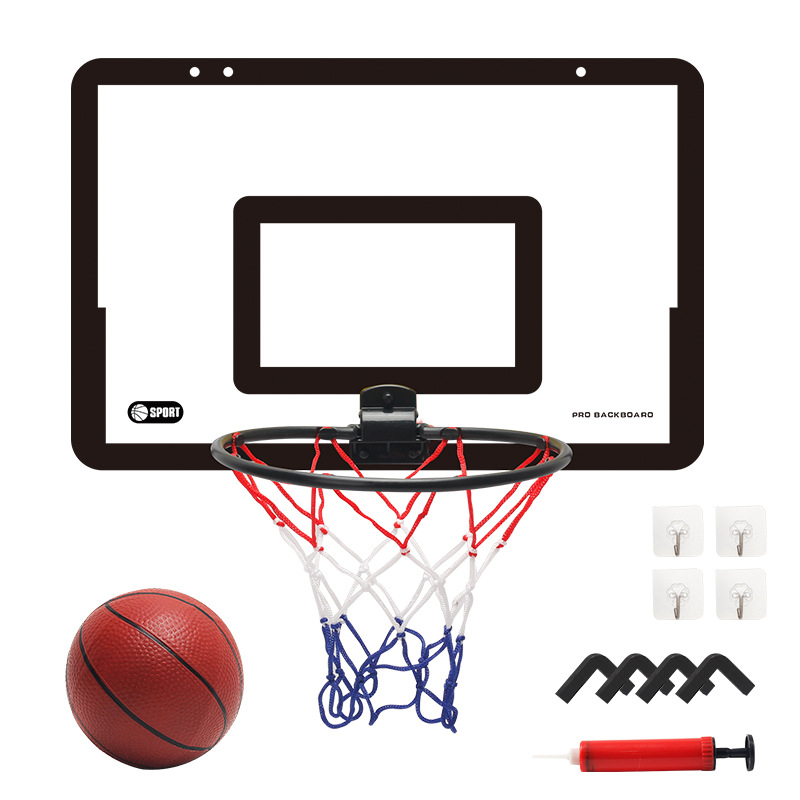Kids Wall Mounted Basketball Hoop Foldable Indoor Basketball Set for Kids Play