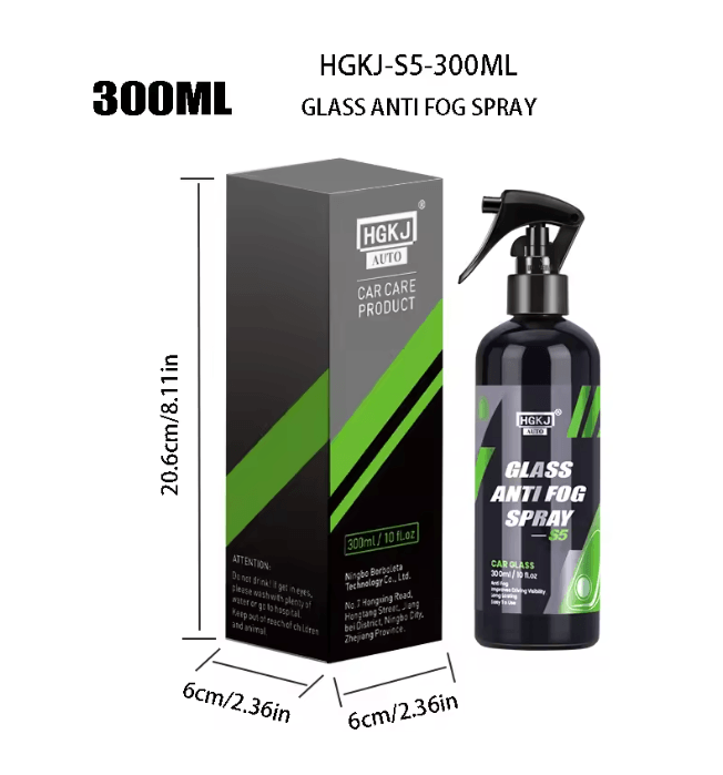 ClearShield Car Window Anti Fog Spray Rainproof Windshield Glass Treatment