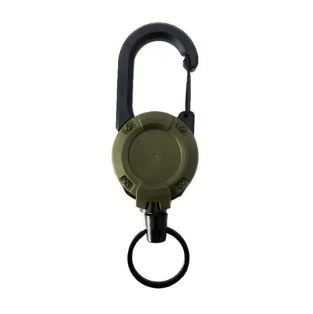 SteelGuard Heavy Duty Retractable Keychain with Carabiner