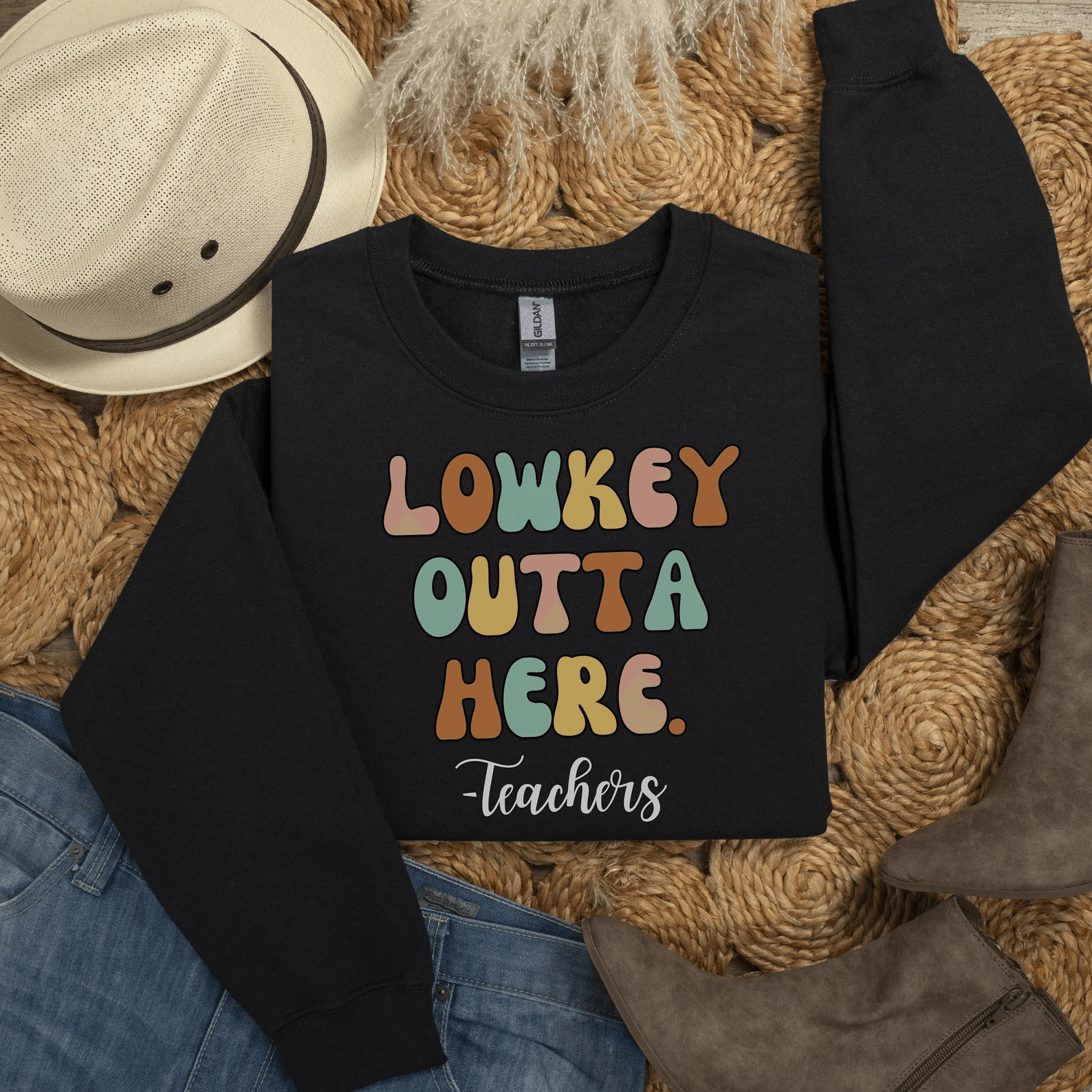 Last Day of School Retro Shirt Happy End of Year Teacher Tee Gift Sweatshirt