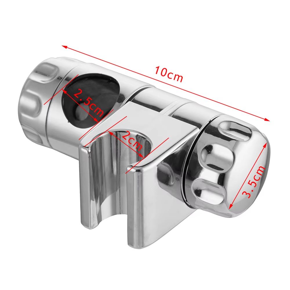 Universal Adjustable Shower Head Holder Slide Bar Bracket Bathroom Replacement Clamp (1/2PCS)