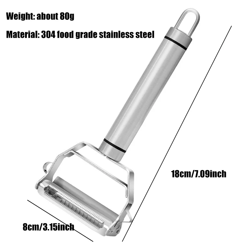 High Quality Stainless Steel Potato Cucumber Carrot Grater Multifunctional Vegetable Slicer Peeler