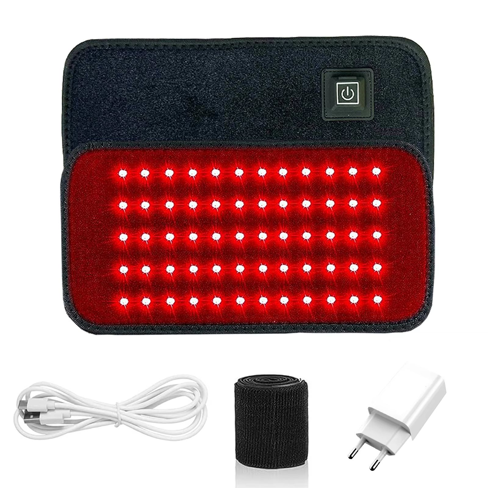 Red and Infrared Light Therapy Belt – 60 LED Waist Slimming Wrap with 850nm & 660nm Heat Therapy