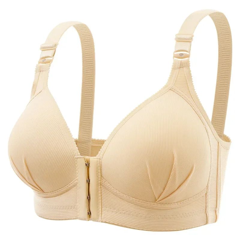 New Front Button Breastfeeding Bra without Steel Ring, Comfortable and Supportive for Pregnant Women