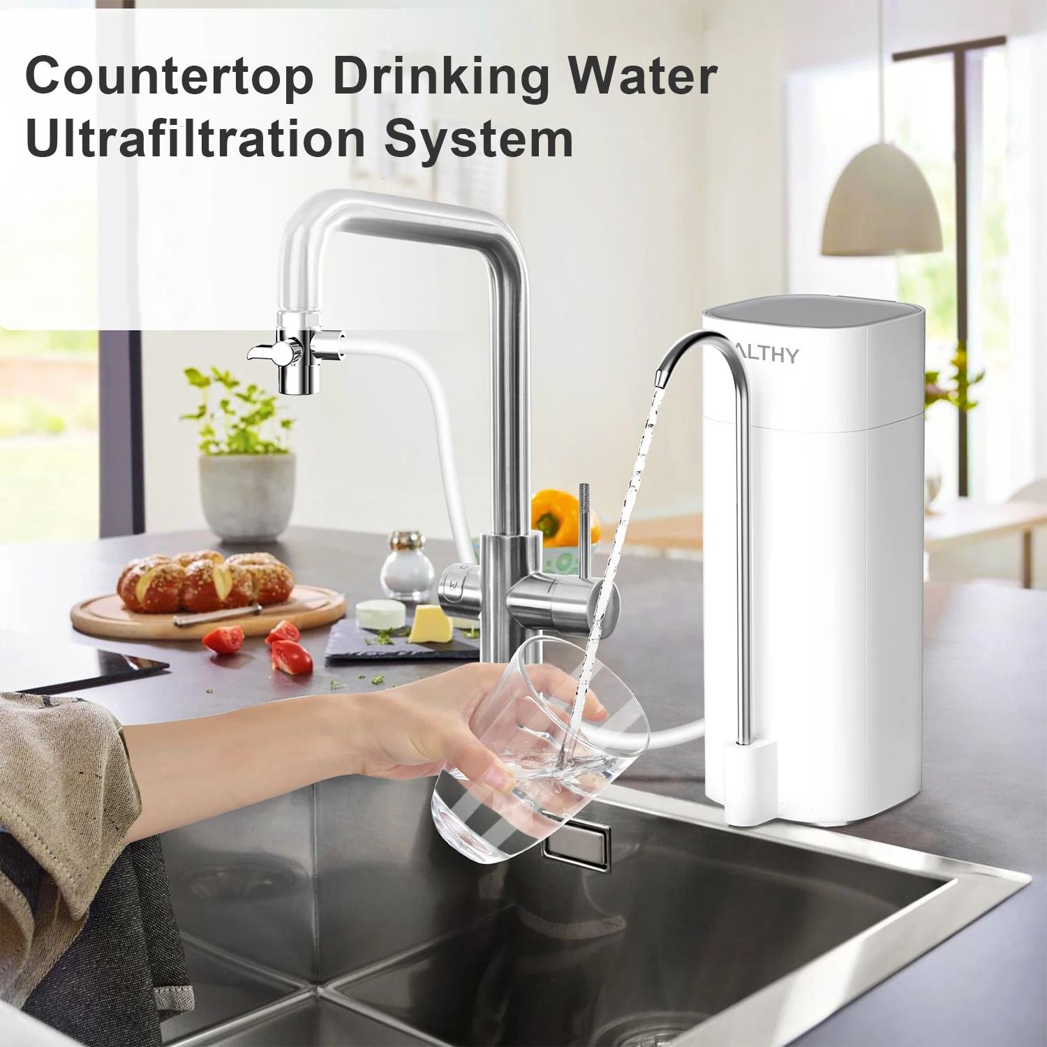 ALTHY Countertop Faucet Water Filter Ultrafiltration System