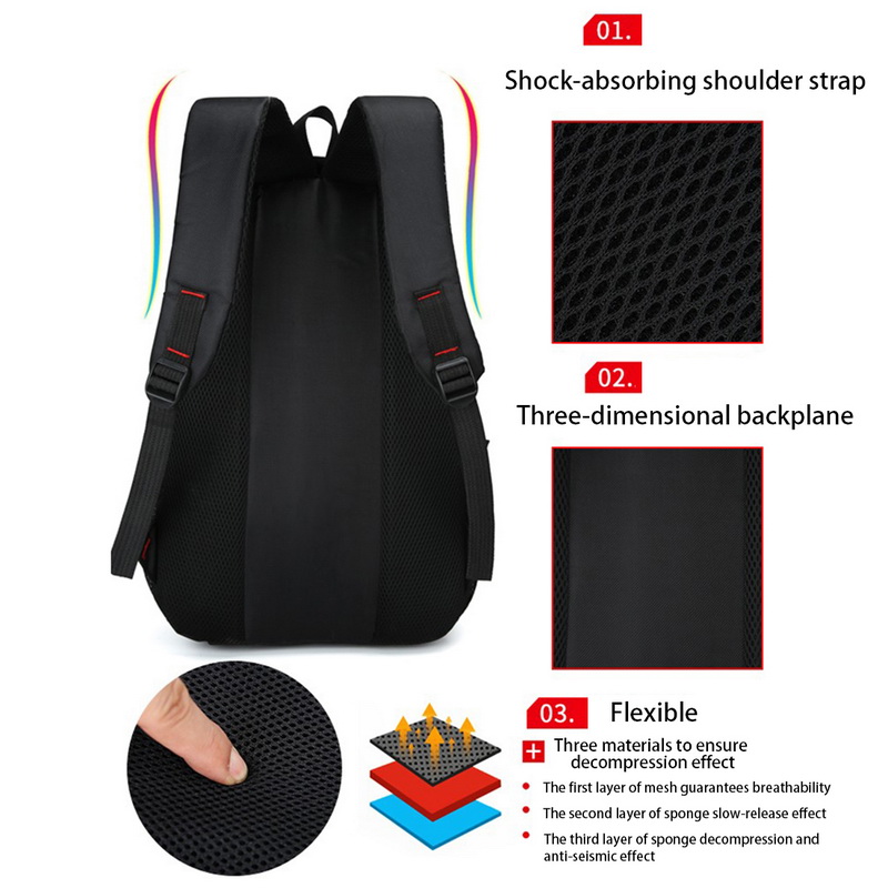 Large capacity Casual Backpack for Men Multi functional School Bag