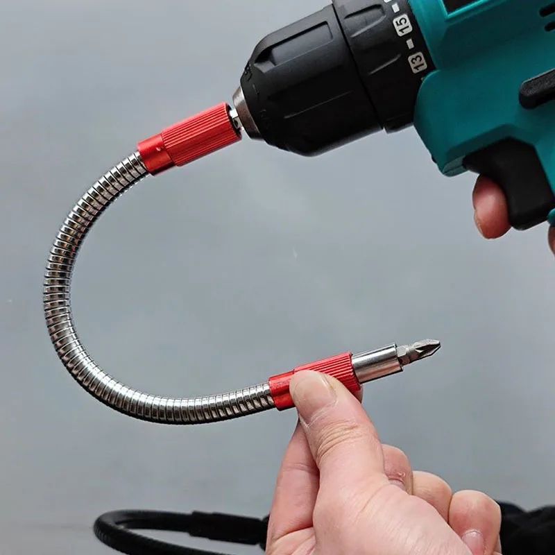 Magnetic Flexible Hex Shank Extension Bit Holder – Universal Screwdriver Bit Extension for Drills