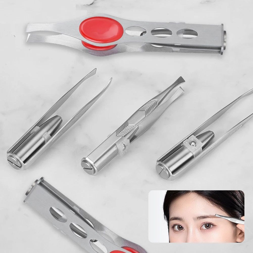 LED Light Precision Eyebrow Tweezers
