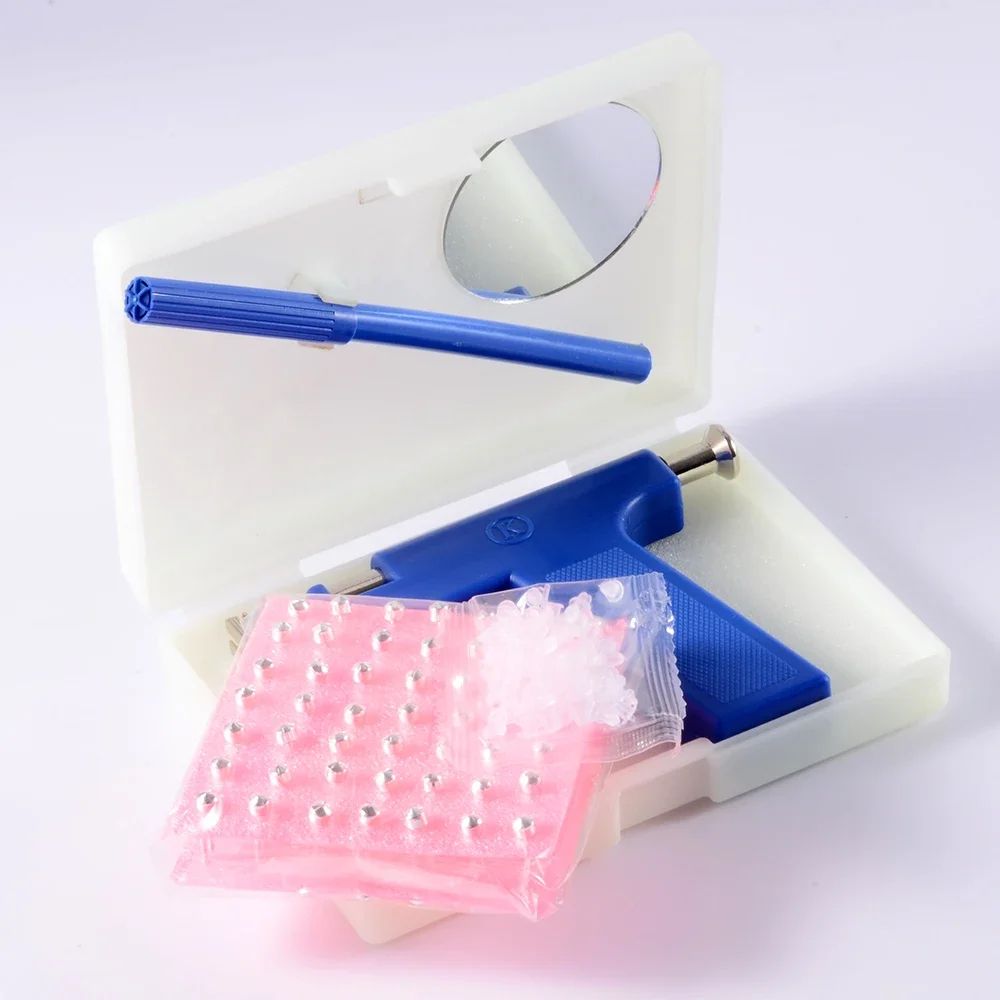 Professional Ear Piercing Gun Tool Set with 98pcs Stainless Steel Studs
