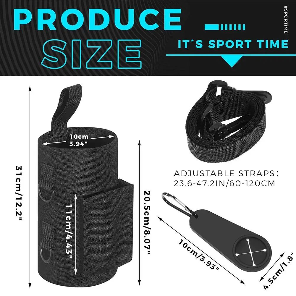 Magnetic Gym Water Bottle Holder Bag