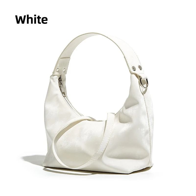 Neo-Chinese Style Jiaozi Bao Satin Underarm Handbag