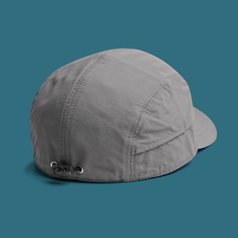 Lightweight Short-Brimmed Baseball Cap – Quick-Dry Polyester, Adjustable Buckle, Sun Protection & Breathable Brim