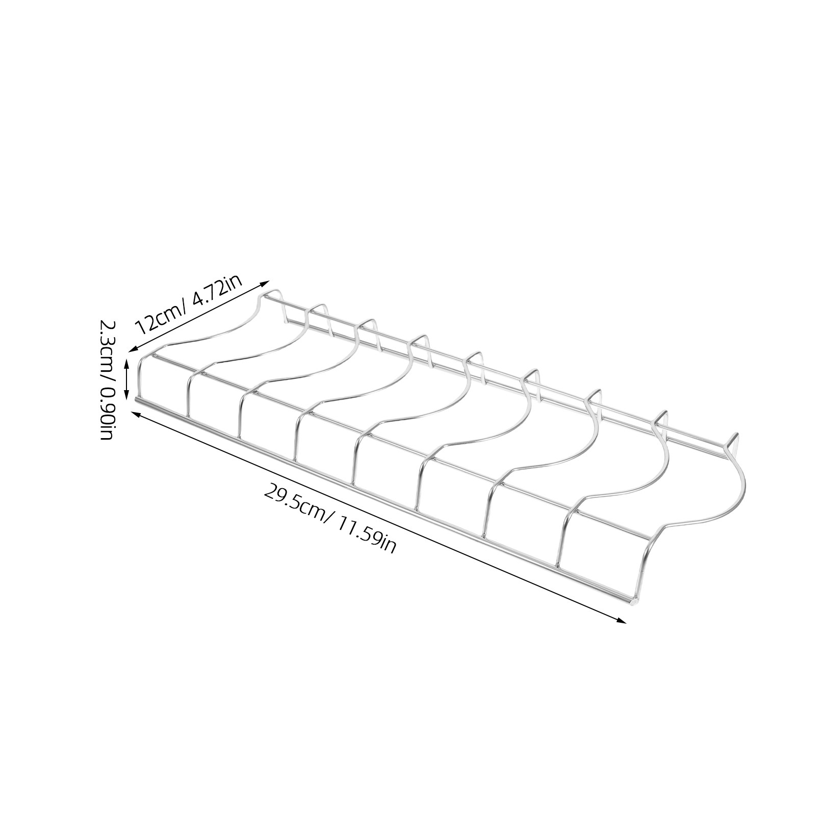 Compact Stainless Steel Dish Rack with 8 Sections & Bowl Holder, Kitchen Drying Rack with Drain Holes