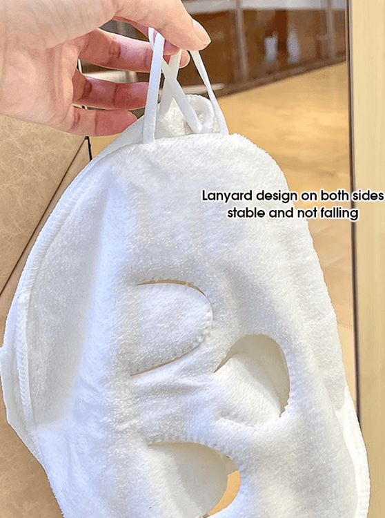 Soft Steam Heating Facial Towel for Spa-Like Skin Care at Home