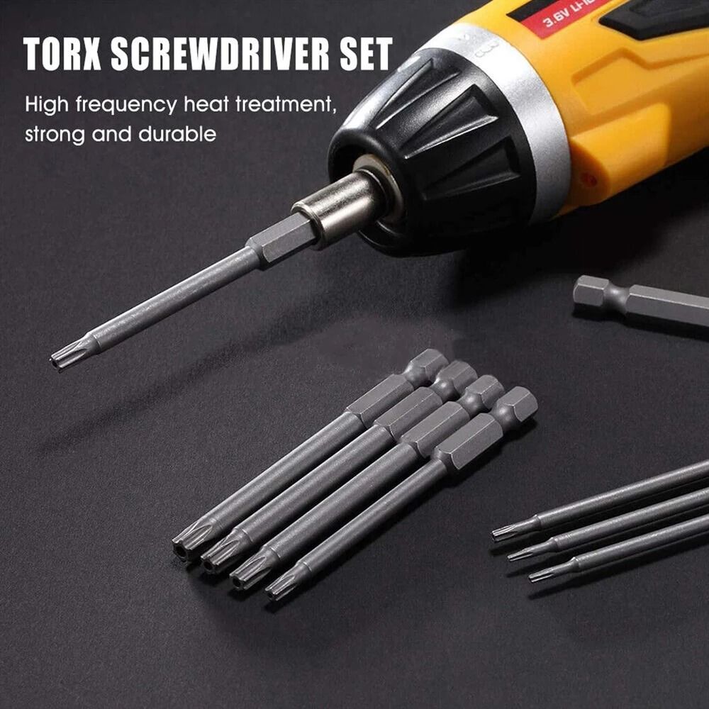 11 Piece Tamper Proof Security Bit Set 1/4 Hex Magnetic