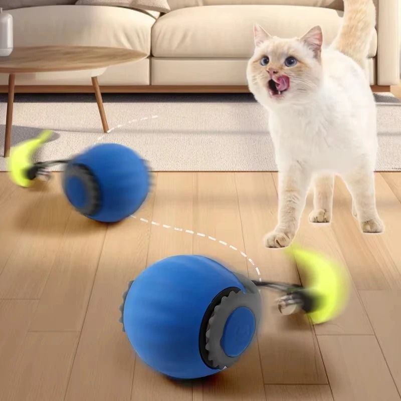 Cat Interactive Rolling Ball Toy USB Rechargeable Smart Pet Electric Toy