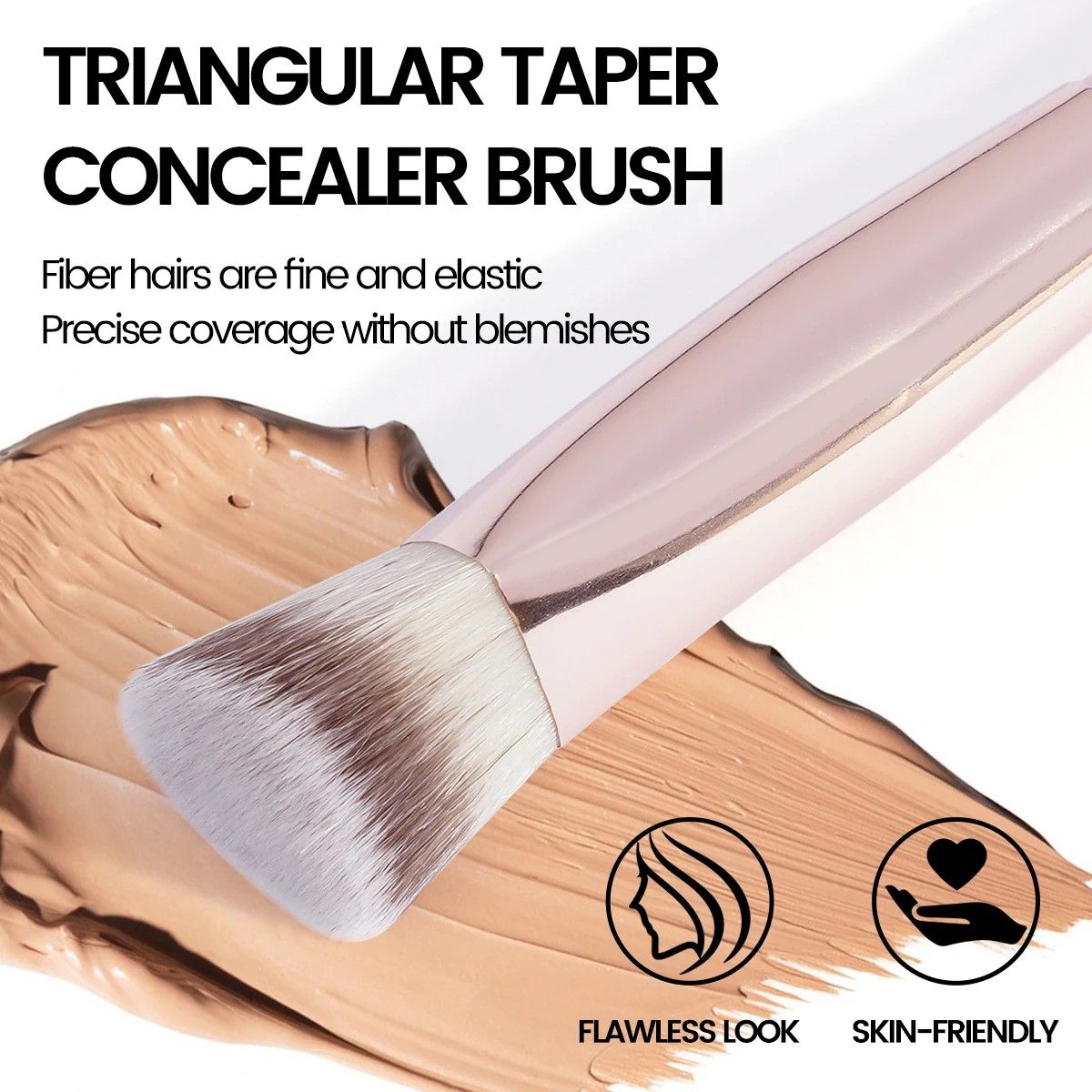 MAANGE Precision Triangle Under-Eye Concealer & Foundation Brush