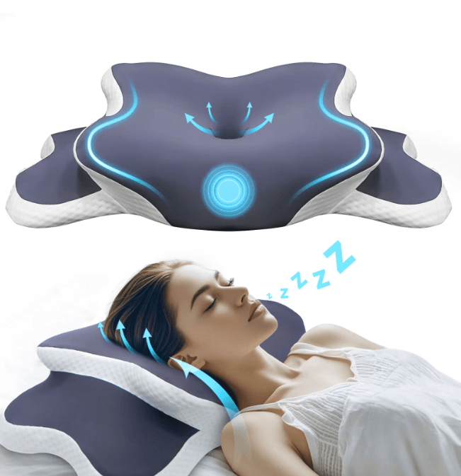 Ergonomic Memory Foam Cervical Pillow for Neck Support and Comfort