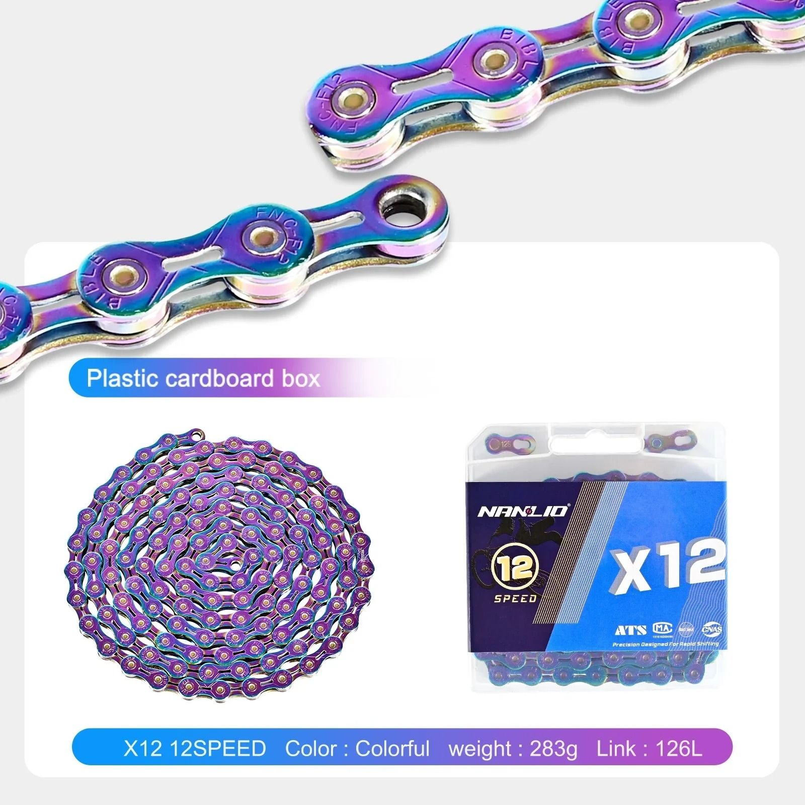 Nanlio Bike Chain X8 X9 X10 X11 X12 Variable Speed 116L 126L