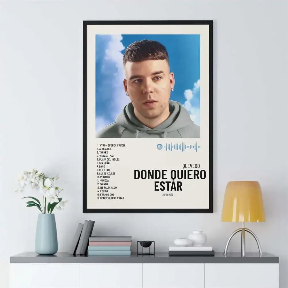 Latin Rap Music Poster Canvas Album Cover Aesthetic Wall Art Print