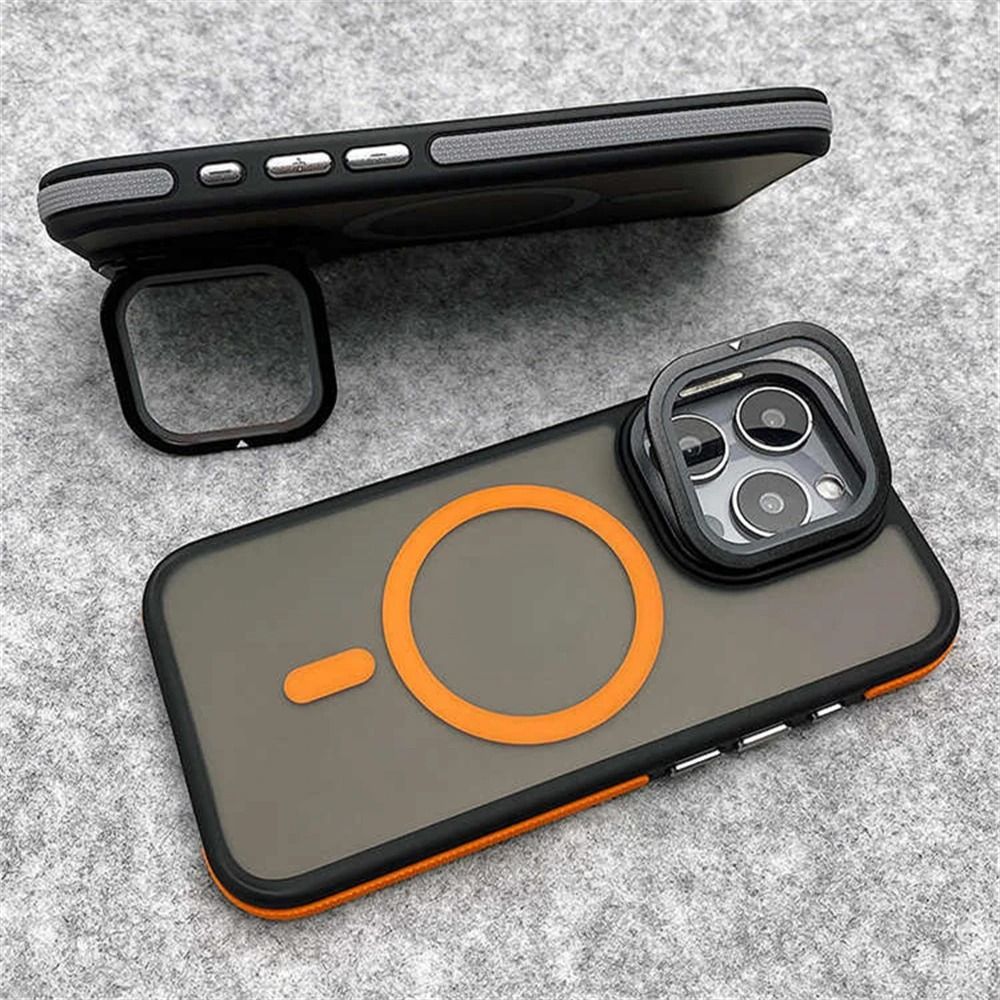 Magnetic Matte Clear Phone Case with Glass Camera Protection