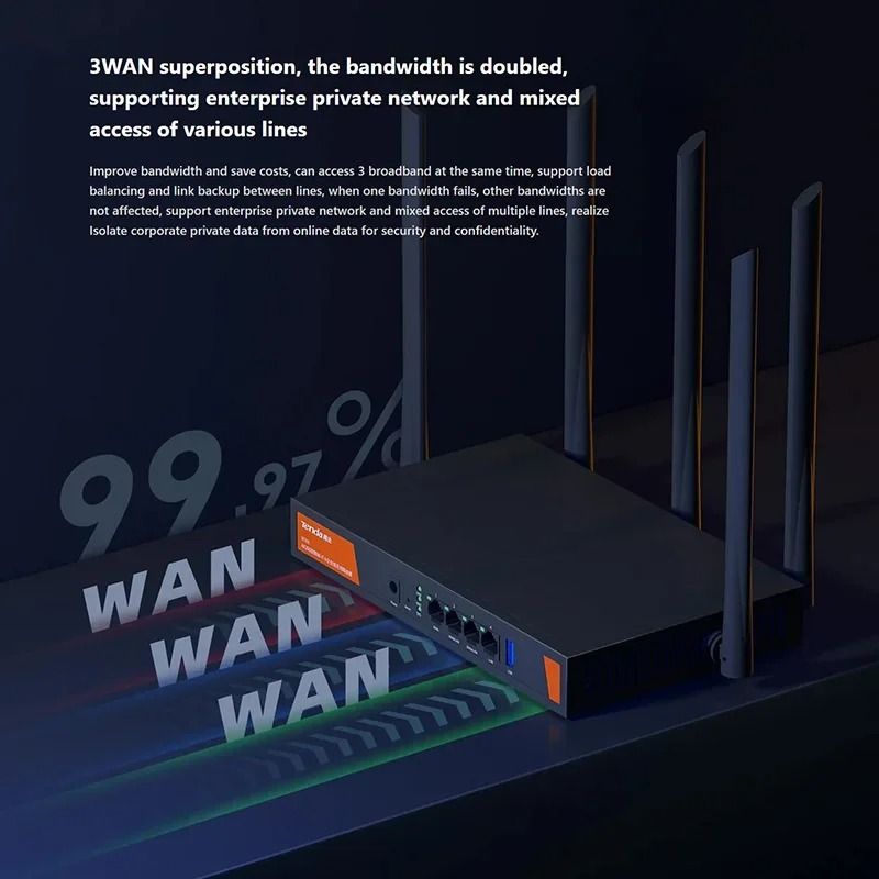 Tenda W30E AX3000 WiFi 6 Wireless Router