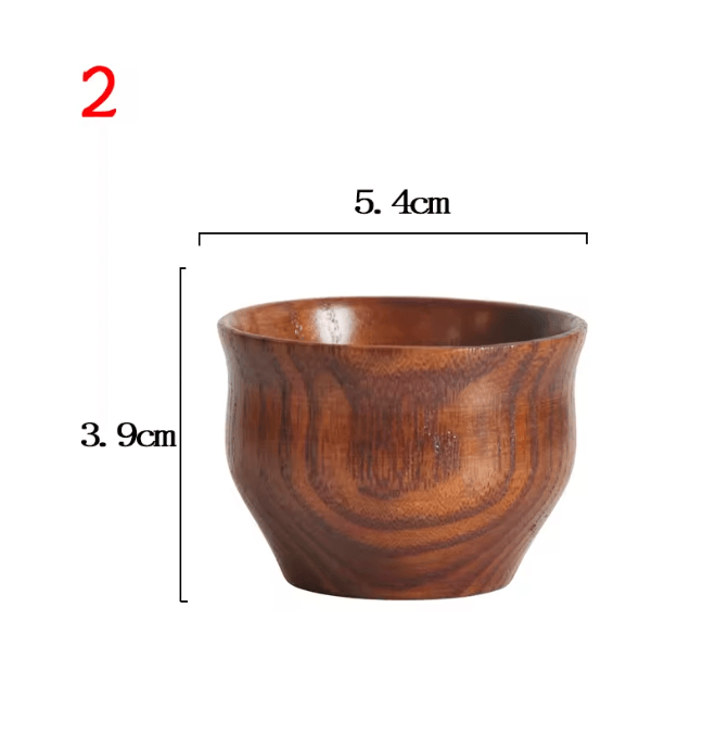 Handmade Wooden Beer Cup Natural Spruce Wood Big Belly Drink Mug