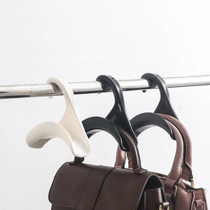 Widen Plastics Hanger Connection Hook Stackable Space Saving Storage Rack for Bags, Hats, and Accessories