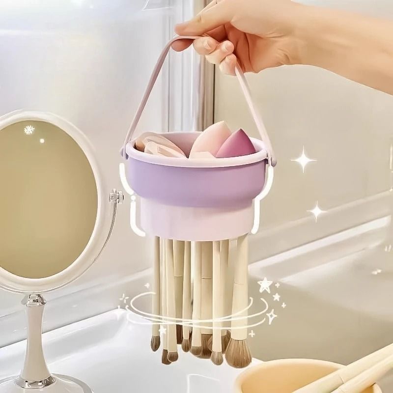 Multi-Functional Makeup Brush Cleaning Bowl and High-Performance Silicone Drying Architecture