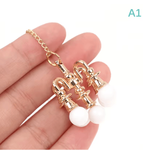 Mini LED Dollhouse Ceiling Lamp 3V Chandelier Lighting Accessory