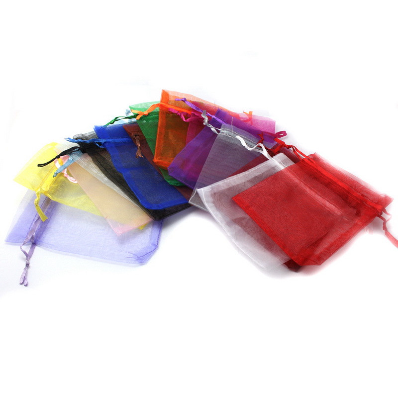 Top Sale Drawstring Organza Jewelry Pouches, Wedding Gift Bags, DIY Jewelry Packaging Display, Beads Storage Pouches