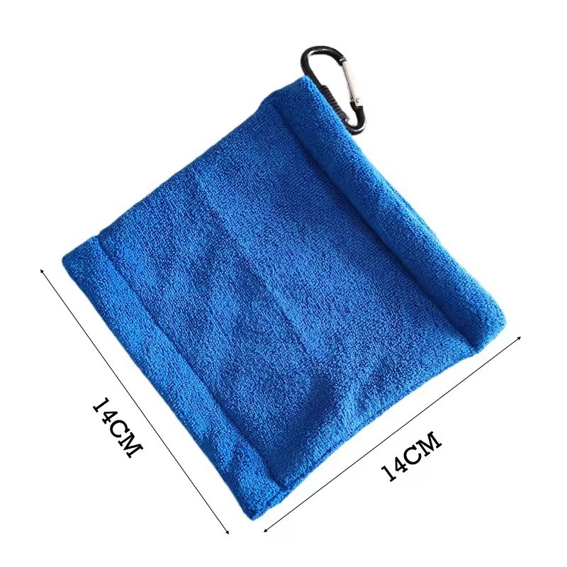 Premium Microfiber Golf Ball and Club Cleaning Towel With Hook
