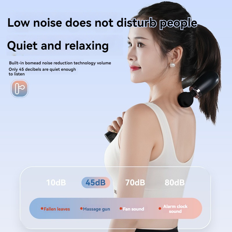Electric Massage Hammer, Home Handheld Smart Curved Hook Fascia Gun Back Artifact Electric Fascia Gun