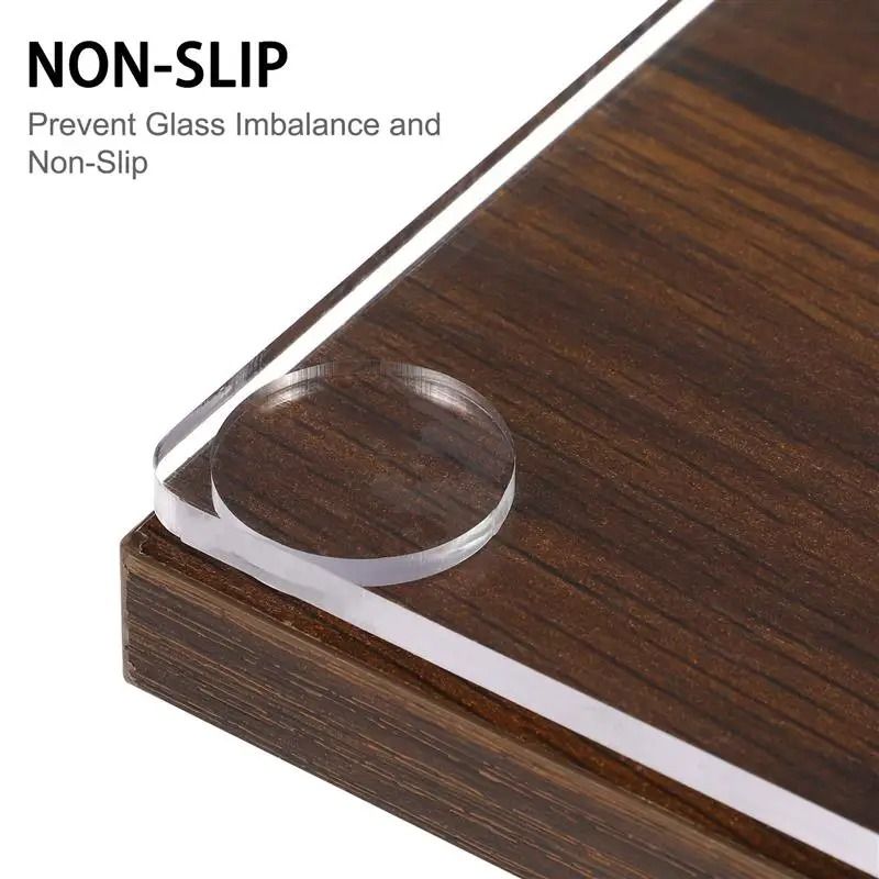Glass Table Pad Anti Slip Suction Cup Washer Desk Spacer Damper 10 Pack