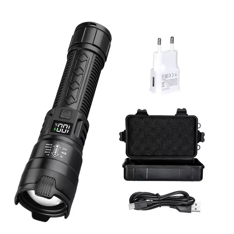 UltraBeam 2000LM USB Rechargeable Tactical Flashlight